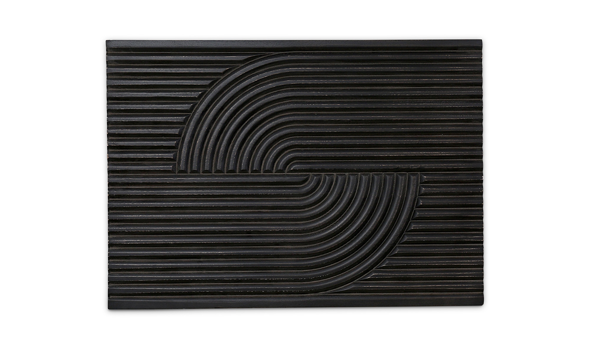 Moe's Home Collection Knott Carved Black Wall Art is available in